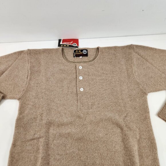 Panda Cashmere / Wool Blend Beige Sweater Vintage New w/ Tags - Picture 3 of 8